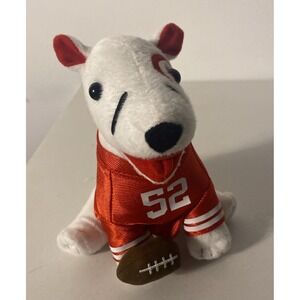 2018 Plush Target Bullseye Dog Football Jersey and Football